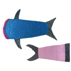 Mermaid or Shark Tail Micro-Mink Blanket product